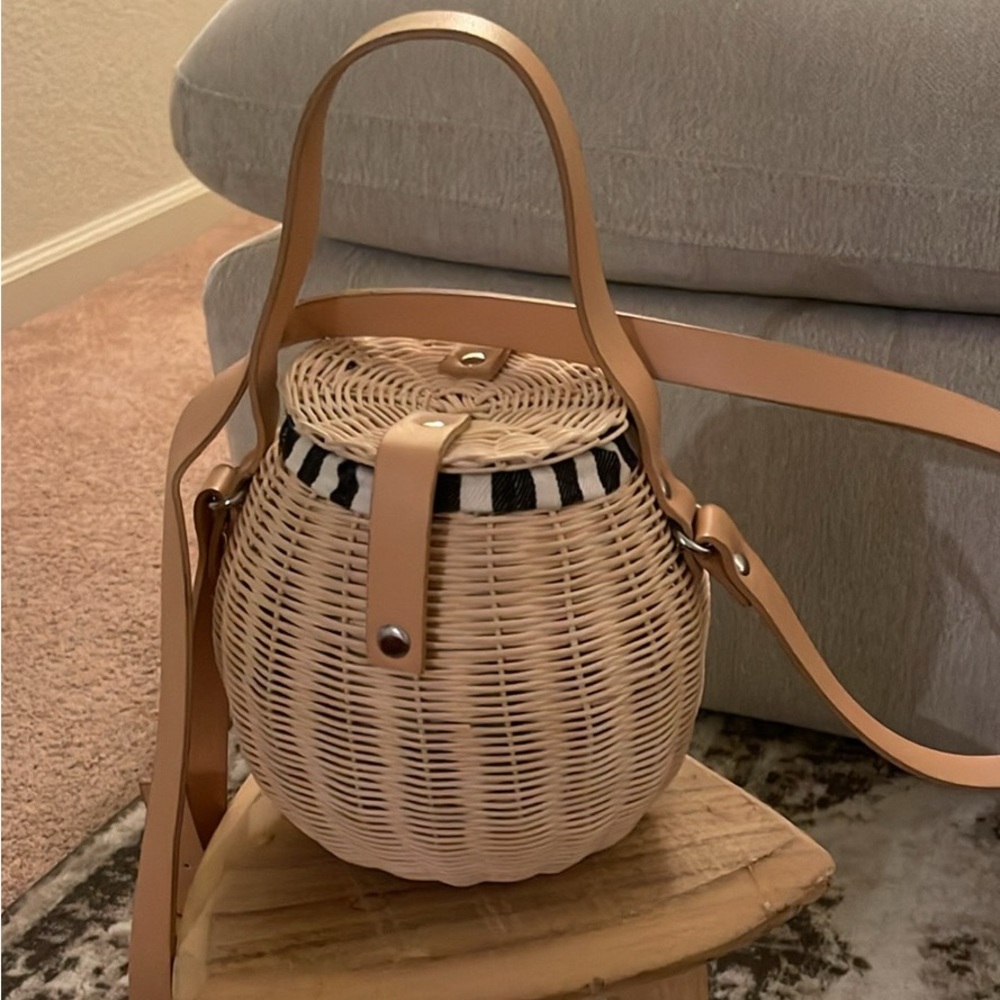 Zara raffia bag